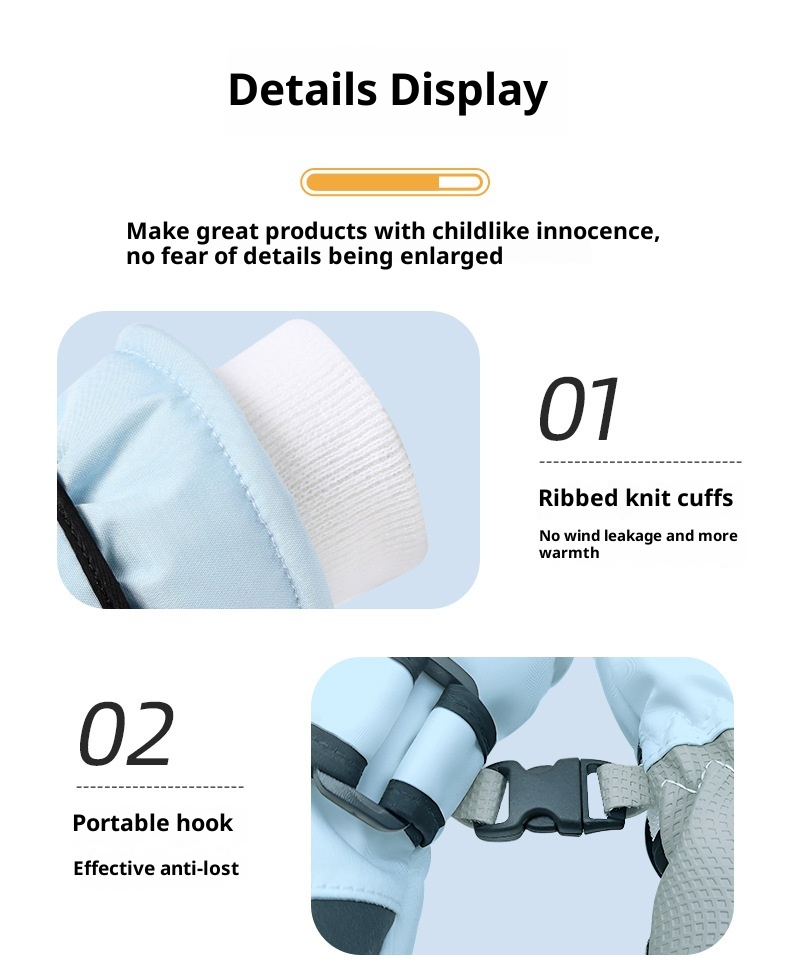 ActiveGo Children's Ski Gloves Factory Direct Wholesale Boys And Girls Full Sizes Winter Outdoor Skiing Snow Play Essentials Can_voghion.com