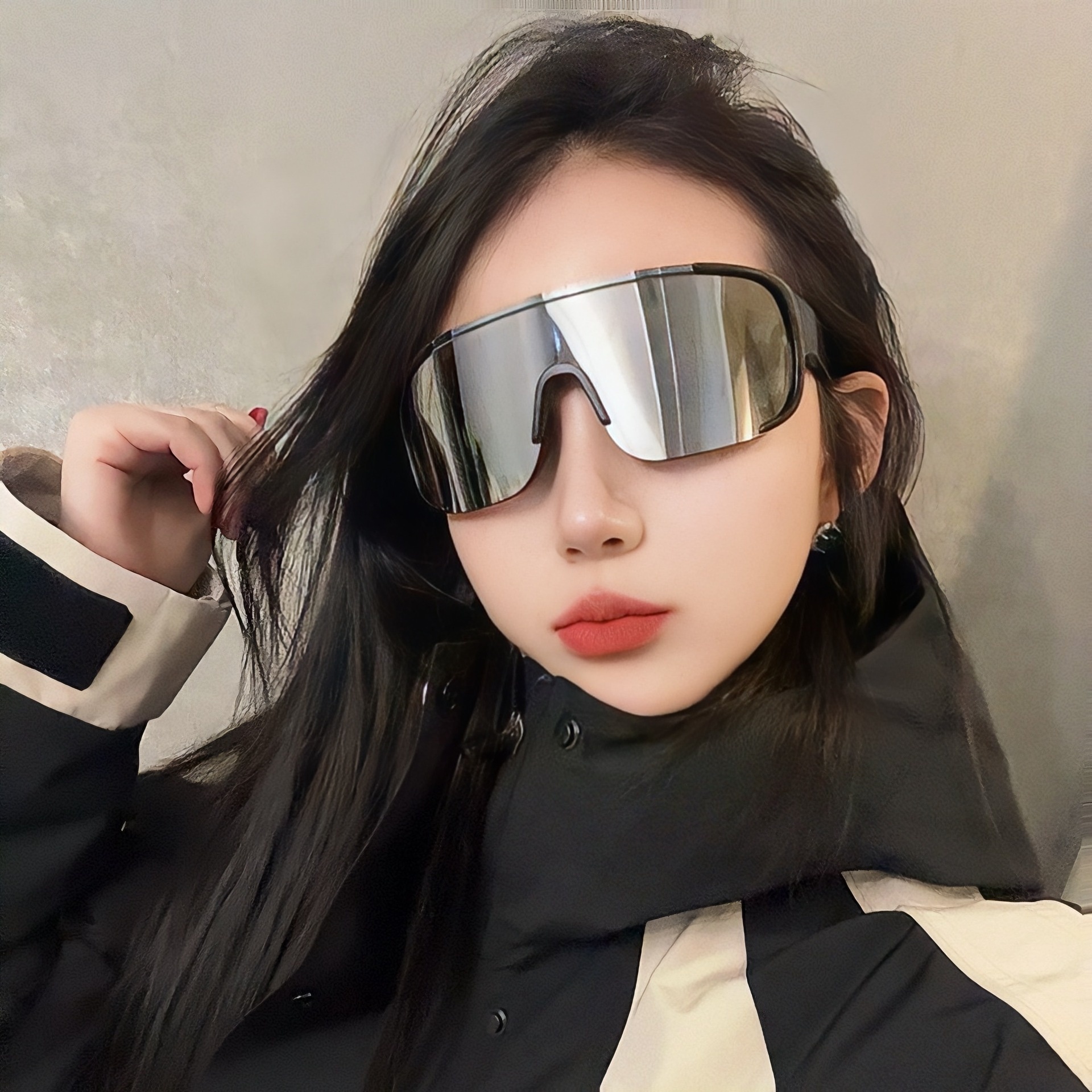 Lunettes de ski/vélo de montagne/route/VTT à monture large, coupe-vent, pour activités de plein air (001)._voghion.com