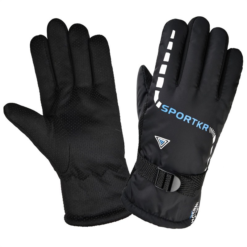 ActiveGo Men's Winter Warm Electric Bike Motorcycle Riding Fleece Lined Thickened Outdoor Sports Ski Gloves_voghion.com