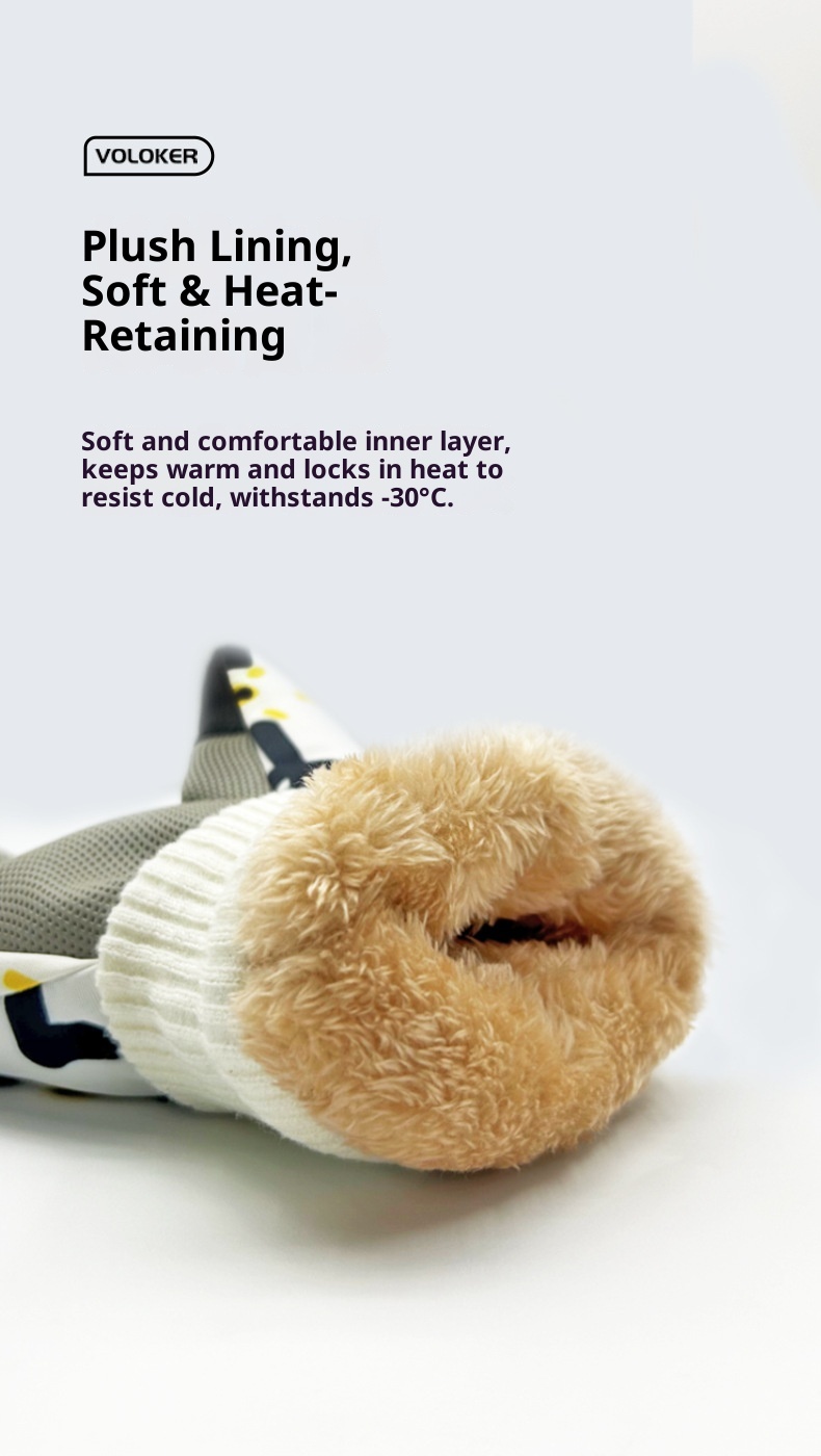 Guanti da ciclismo da uomo ActiveGo da sci invernali per sport all'aria aperta, caldi, foderati in pile, antivento, impermeabili, touchscreen_voghion.com