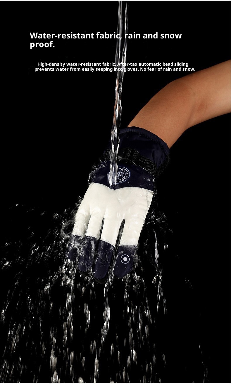 001 Outdoor Sports Warm Winter Fleece-Lined Ski Thickened Waterproof Cycling Windproof Cold-Proof Gloves Wholesale_voghion.com