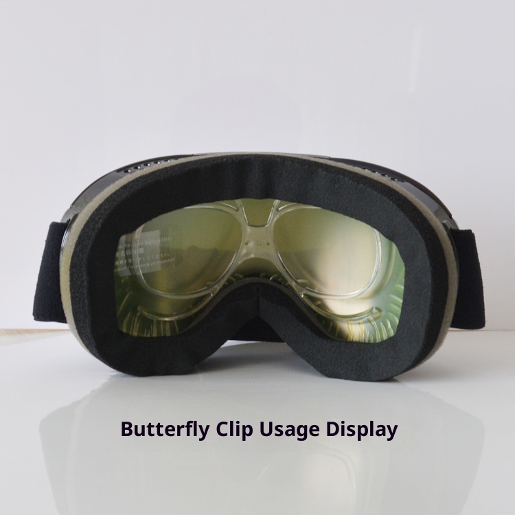 001 Adult Butterfly Ski Glasses Adapter Mountaineering Snow Goggles Frame Compatible With Prescription_voghion.com