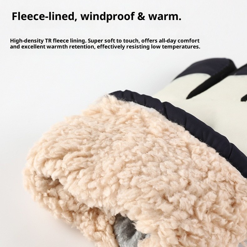 Guanti da sci invernali caldi e spessi, impermeabili, antivento e antifreddo, foderati in pile, ActiveGo Outdoor Sports, all'ingrosso_voghion.com