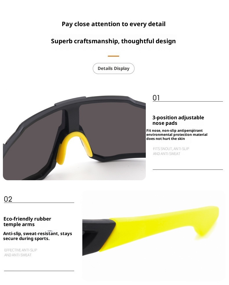 001 Cross-border Cycling Goggles Outdoor Sports Skiing Mountaineering Fishing Sun Protection Windproof Anti-fog Unisex Full_voghion.com