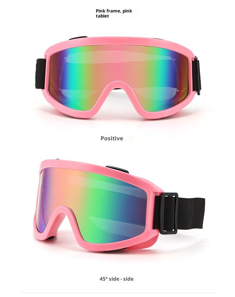001 Neue Outdoor-Schneebrille Bergsteigen Sport Reiten Motorrad Wind Sand Bunte Skibrille_voghion.com