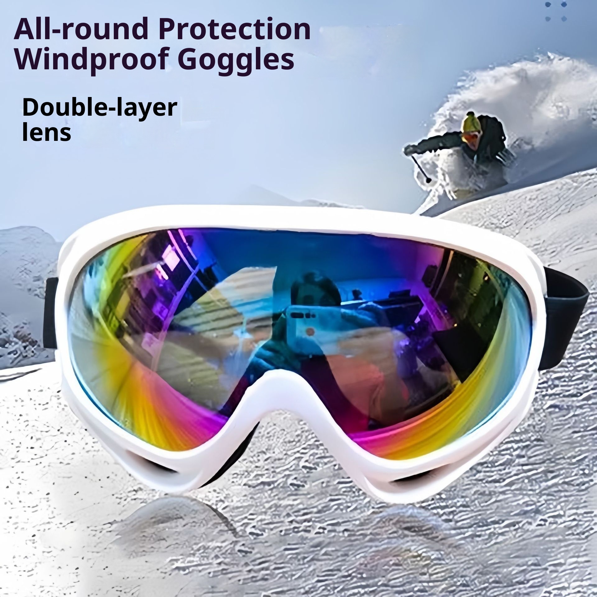 001 Cross-border For Men And Women, Professional Anti-fog Glasses, Adult Mountaineering Sunglasses, Windproof, Sandproof,_voghion.com
