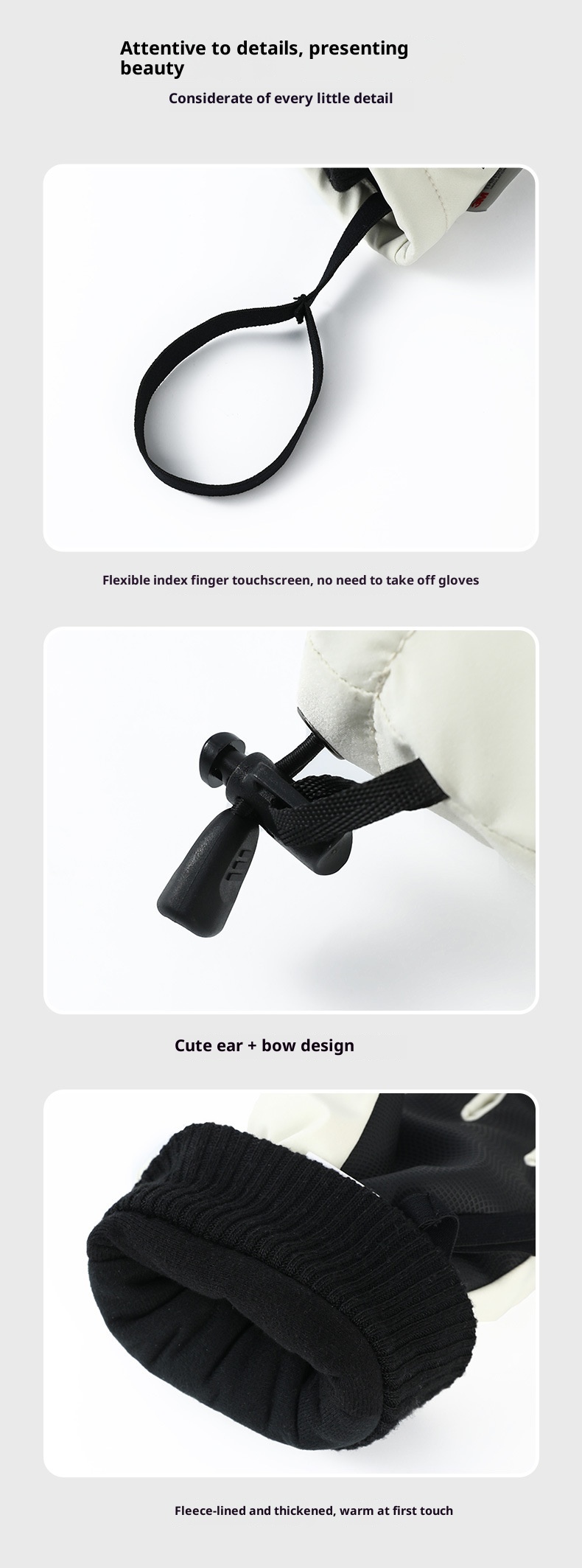 ActiveGo Sports Outdoor Ski voor dames Winter Fleece gevoerde verdikte fietshandschoenen Koudebestendig Touchscreen Waterdichte warme handschoenen_voghion.com