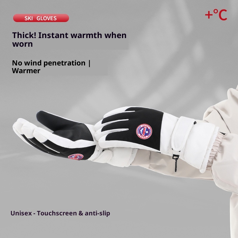 ActiveGo Winter-Radbekleidung für Erwachsene, Touchscreen-kompatibel, warm, mit Fleece gefüttert, dickwandig, kälte- und winddicht, für Damen und Herren, geeignet für Radfahren und Outdoor-Aktivitäten_voghion.com