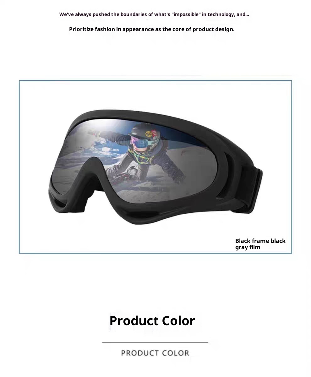 001 Children's Boys And Girls Double Layer Anti-Fog Winter Snow Blind Ski Goggles Factory Direct Sales Wholesale_voghion.com
