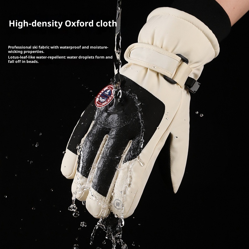 ActiveGo Skihandschoenen Touchscreen Waterdicht Buitensporten Heren en Dames Warm Fleece Gevoerd Verdikt Fietsen Antislip Winddicht_voghion.com