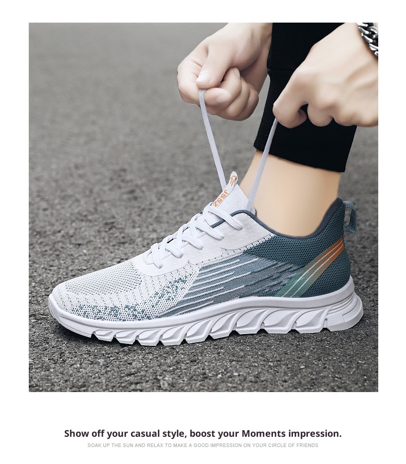 001 2025 Autumn New Sneakers Export Men's One-Piece Dropshipping Lace-Up Running Fashion Trend Shoes For Men_voghion.com