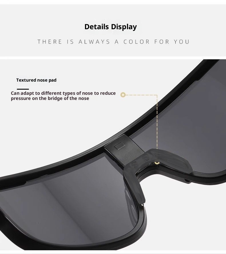 Lunettes de ski/vélo de montagne/route/VTT à monture large, coupe-vent, pour activités de plein air (001)._voghion.com