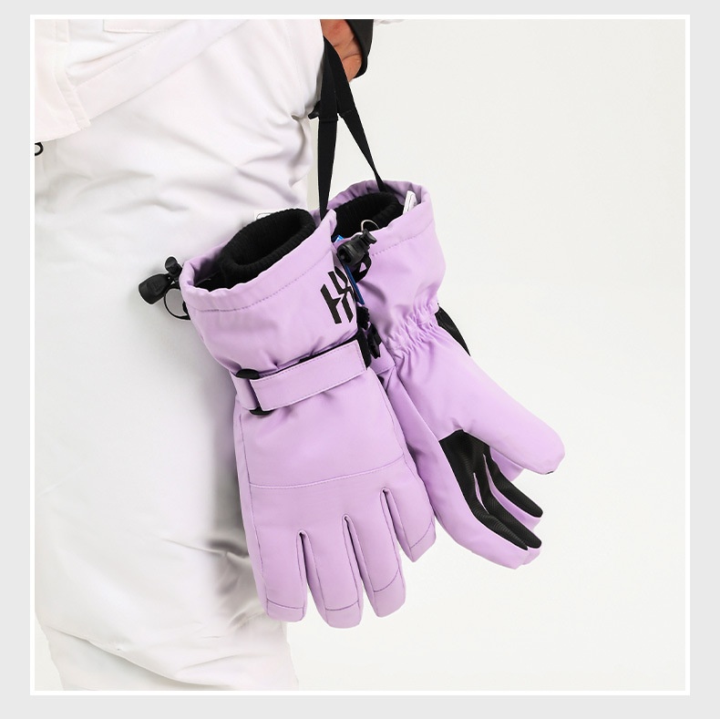 ActiveGo Sports Outdoor Ski voor dames Winter Fleece gevoerde verdikte fietshandschoenen Koudebestendig Touchscreen Waterdichte warme handschoenen_voghion.com