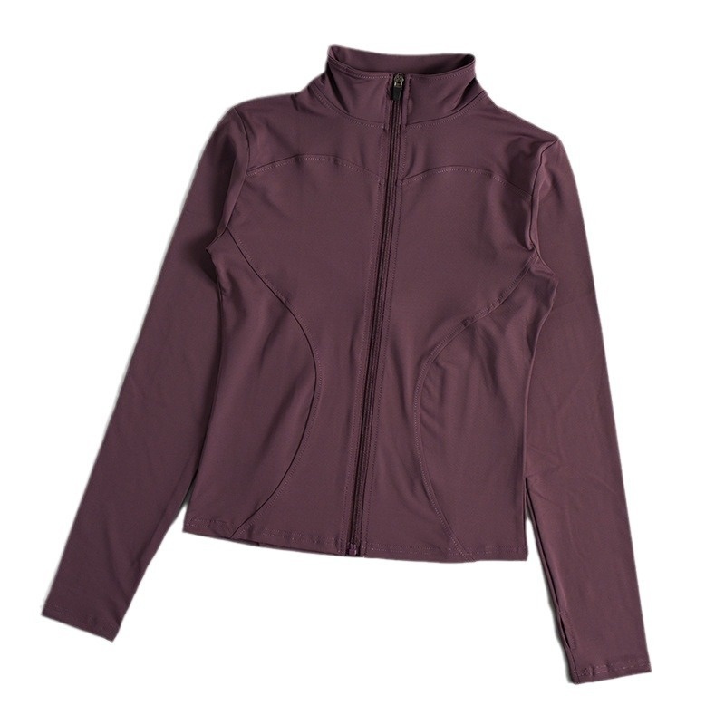 Nuova giacca fitness da donna aderente, ad asciugatura rapida, con protezione solare, dimagrante, a maniche lunghe, professionale, per corsa, allenamento sportivo e yoga_voghion.com