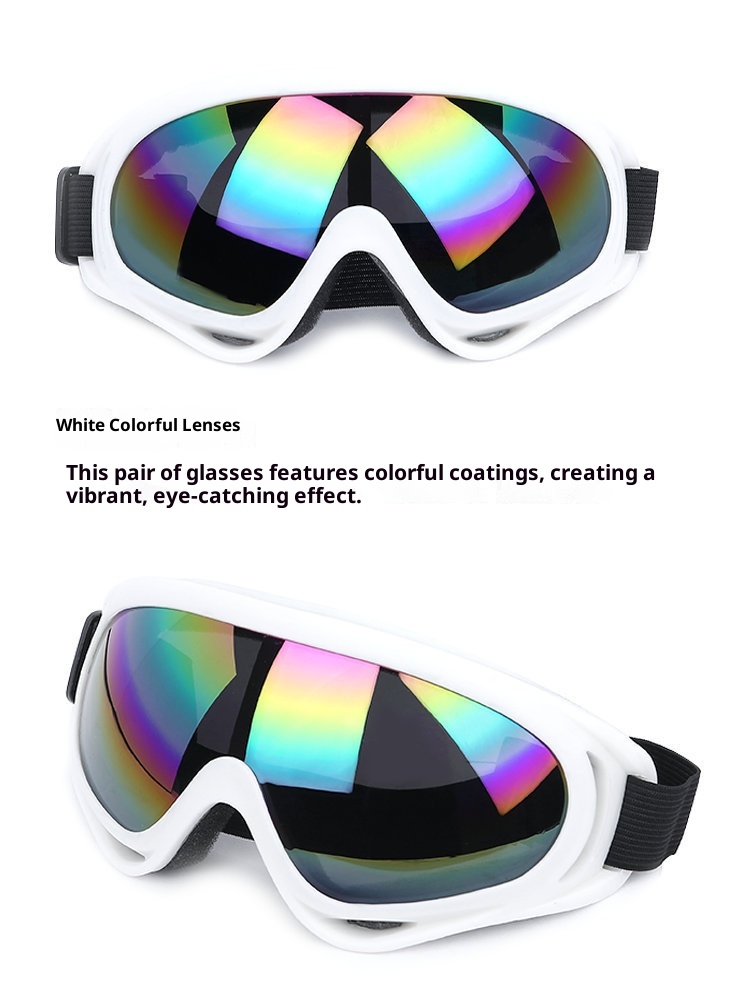 001 X400 Cycling Tactical Glasses Ski Single Layer Windproof Lightproof Unisex Equipment Snow Sports Outdoor Goggles_voghion.com