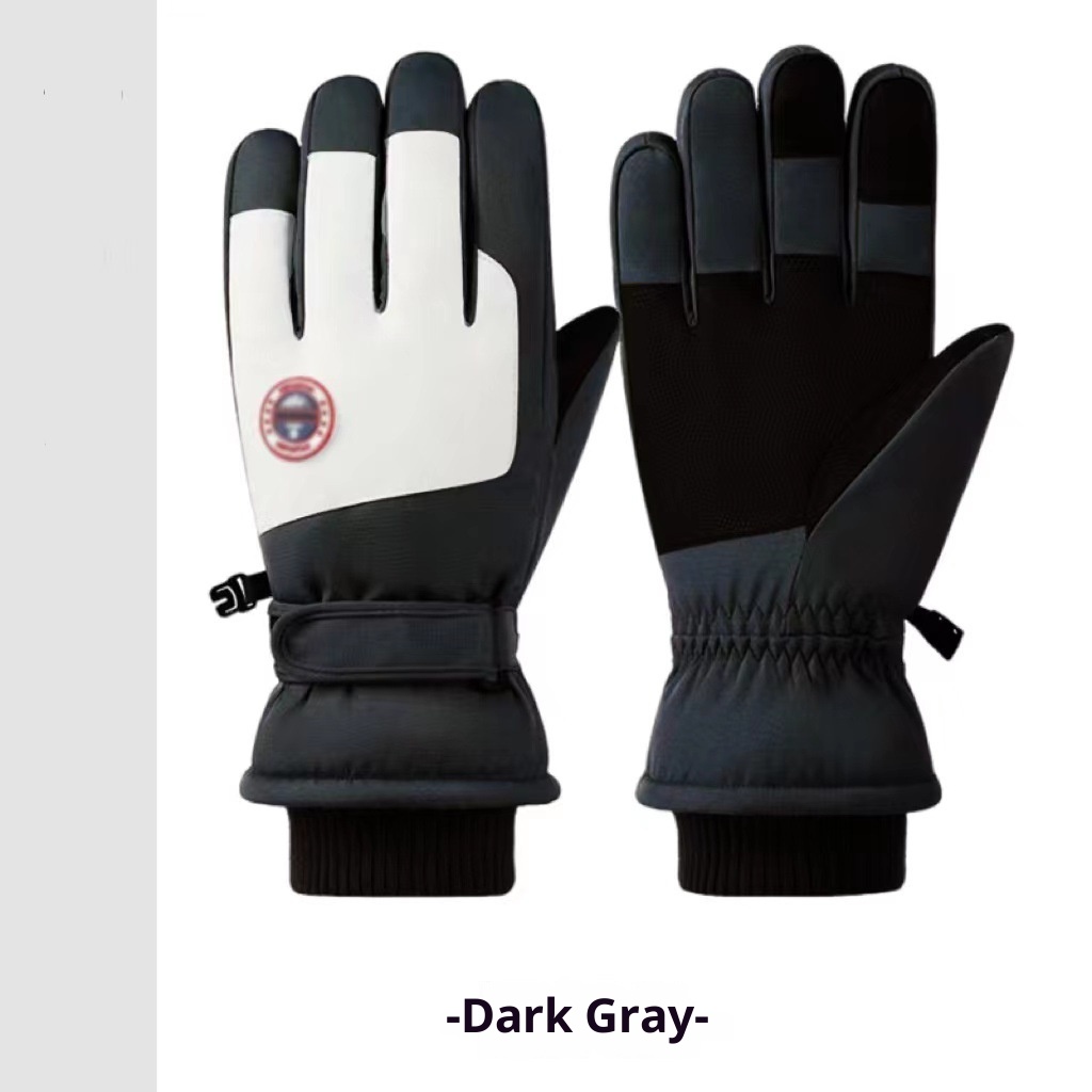 ActiveGo Skihandschoenen Touchscreen Waterdicht Buitensporten Heren en Dames Warm Fleece Gevoerd Verdikt Fietsen Antislip Winddicht_voghion.com