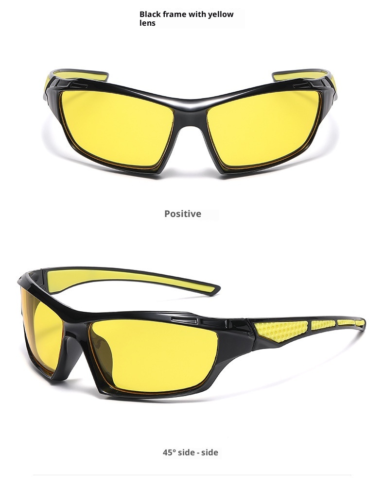 001 Nuevas gafas de sol deportivas para exteriores, resistentes al viento, a la arena y a las salpicaduras, ideales para esquí y montañismo. Gafas polarizadas para hombre y mujer._voghion.com