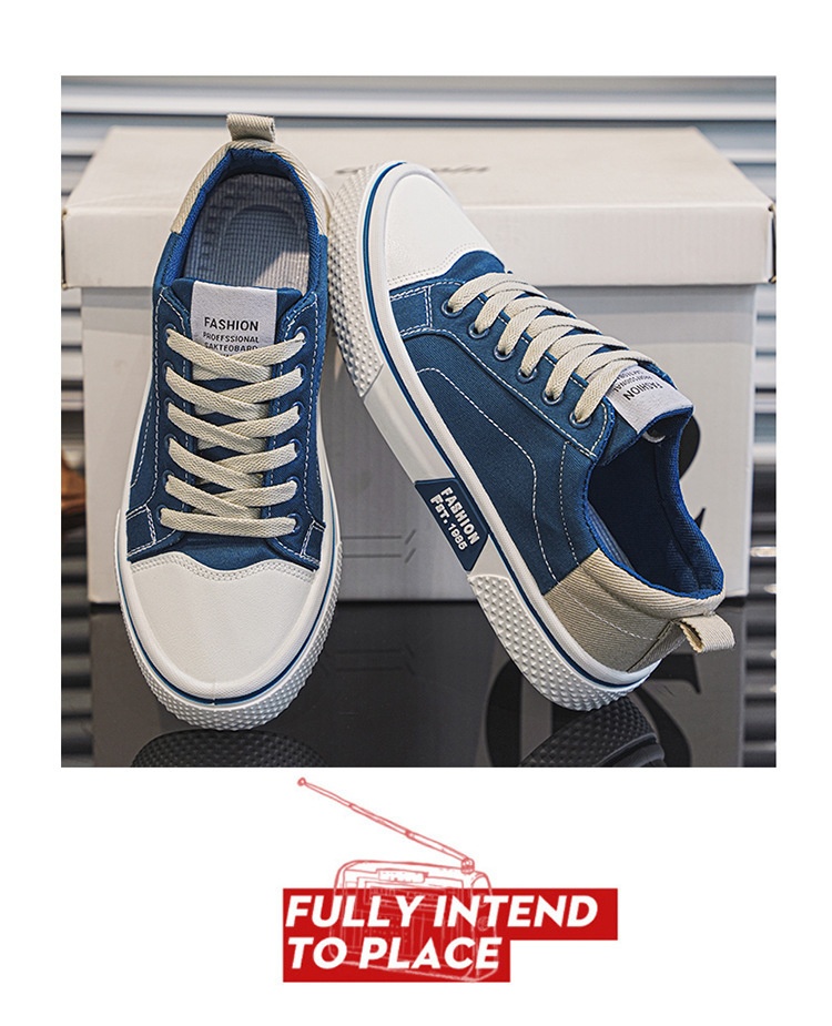 001 2024 Summer New Breathable Versatile Skate Men's Soft Sole Casual Sports Trendy Fashion Canvas Shoes_voghion.com