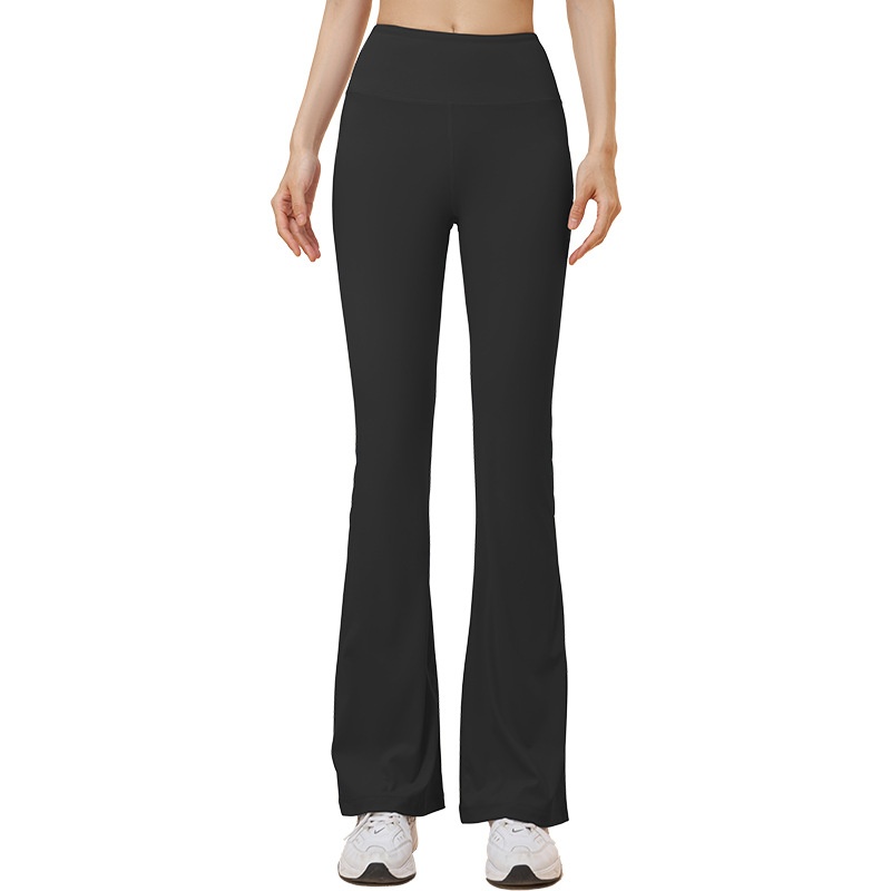 ActiveGo ActiveGo Juyitang Outdoor Sports Fitness Flared Waist Hip Lift Tummy Control High Elastic Slimming Yoga Wide Leg Pants For Women_voghion.com