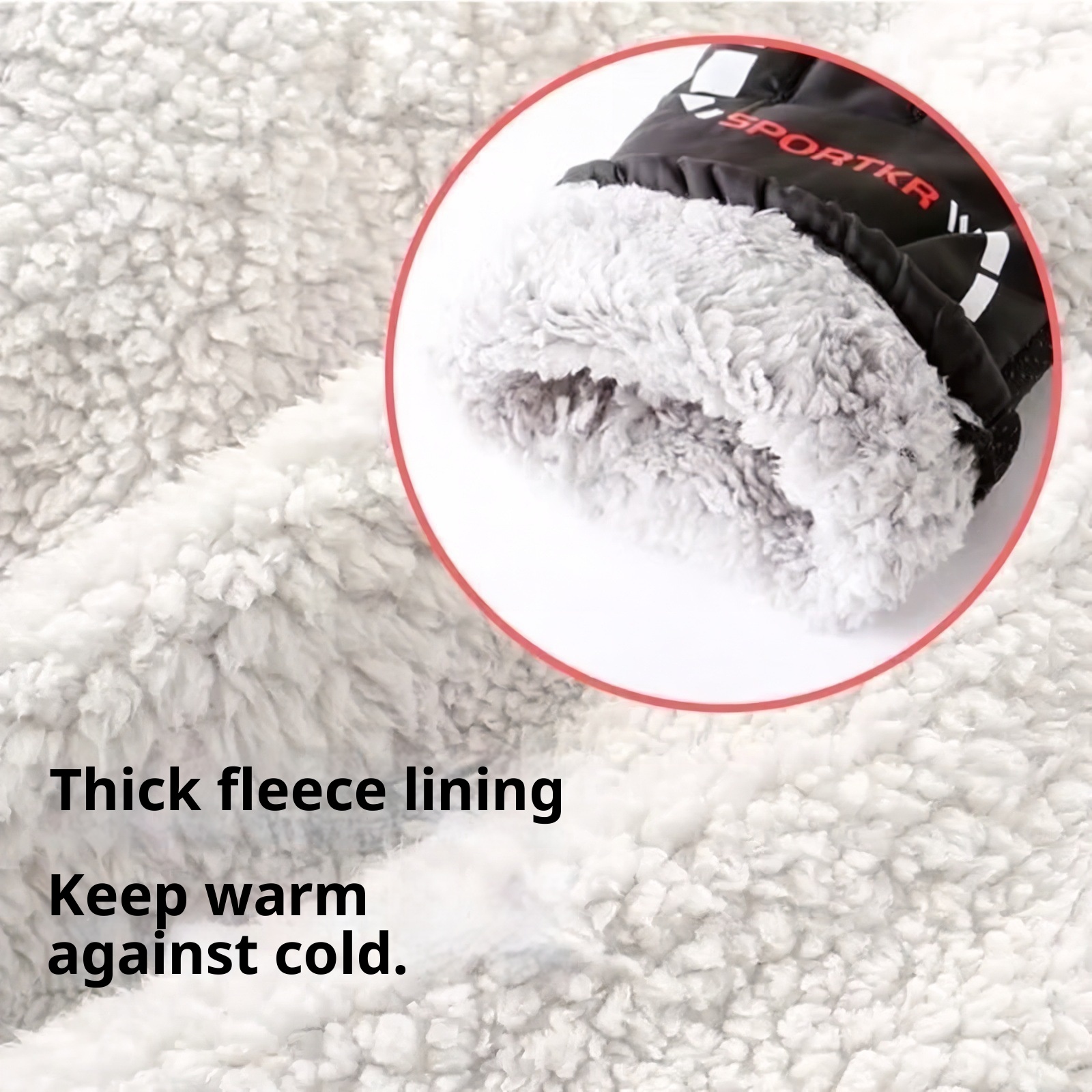 ActiveGo Winter Ski For Men And Women, Thickened, Non-Slip, Padded, Warm, Fleece-Lined, Outdoor Cycling Sports Electric Bike_voghion.com