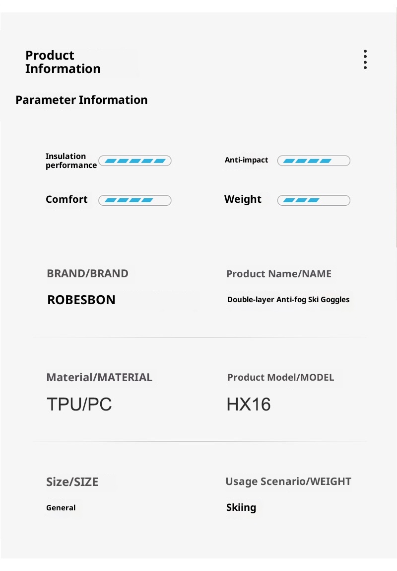 001 Cylindrical Full Real Film Ski REVO Double Layer Anti-Fog Windproof Snow Goggles Compatible With Prescription/HX16_voghion.com