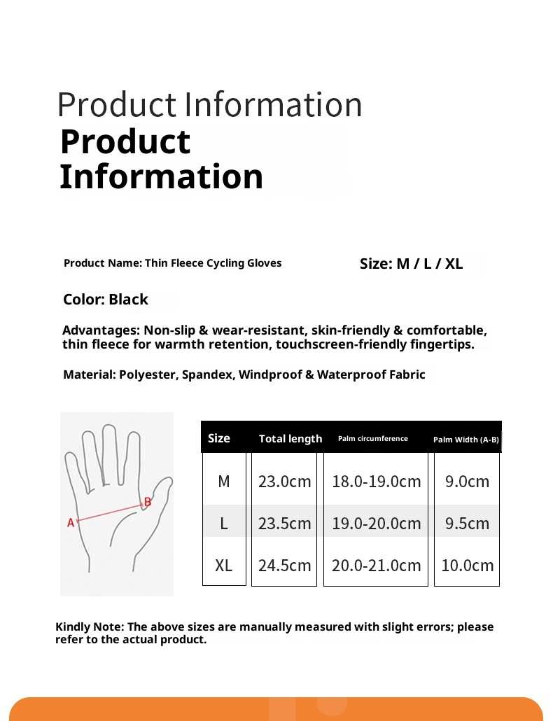 ActiveGo Autumn And Winter Cycling Men's Outdoor Running Sports Windproof Waterproof Plus Velvet Touch Screen Skiing Warm Gloves_voghion.com