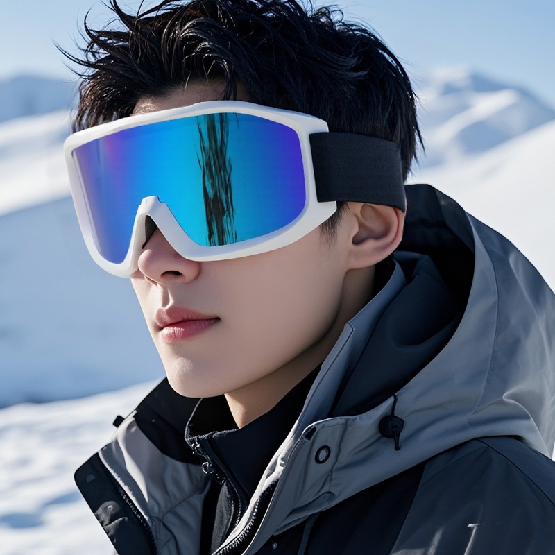 001 2025 Winter New Adult Double-Layer Anti-Fog HD Aspheric Snow Protection Mountaineering Ski Goggles Anti-Snow Blindness_voghion.com