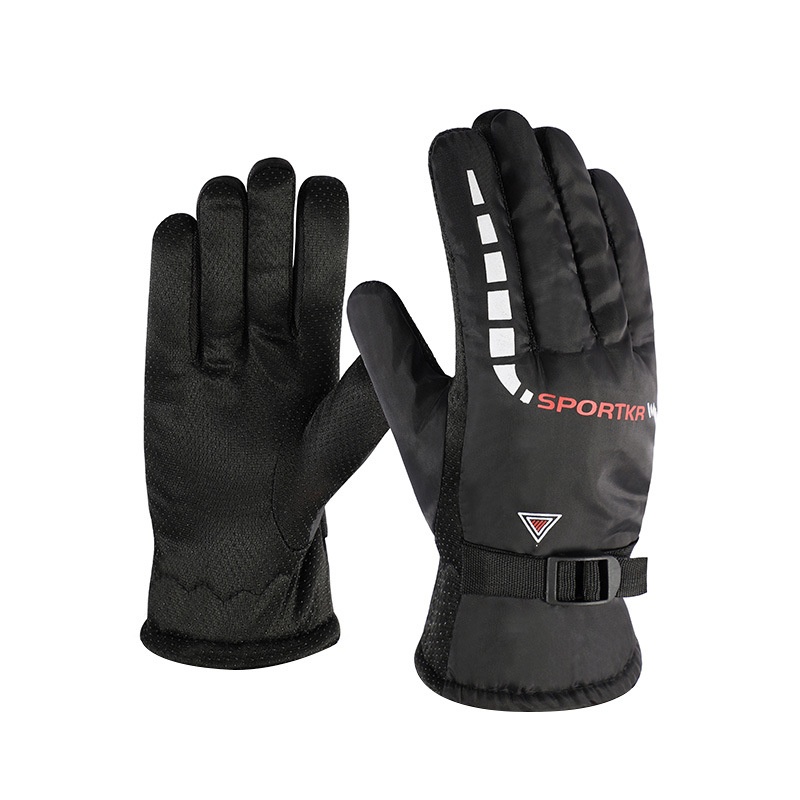 ActiveGo Winter New Men's Warm Outdoor Skiing Motorcycle Electric Bike Riding Gloves Fleece Lined Thickened_voghion.com