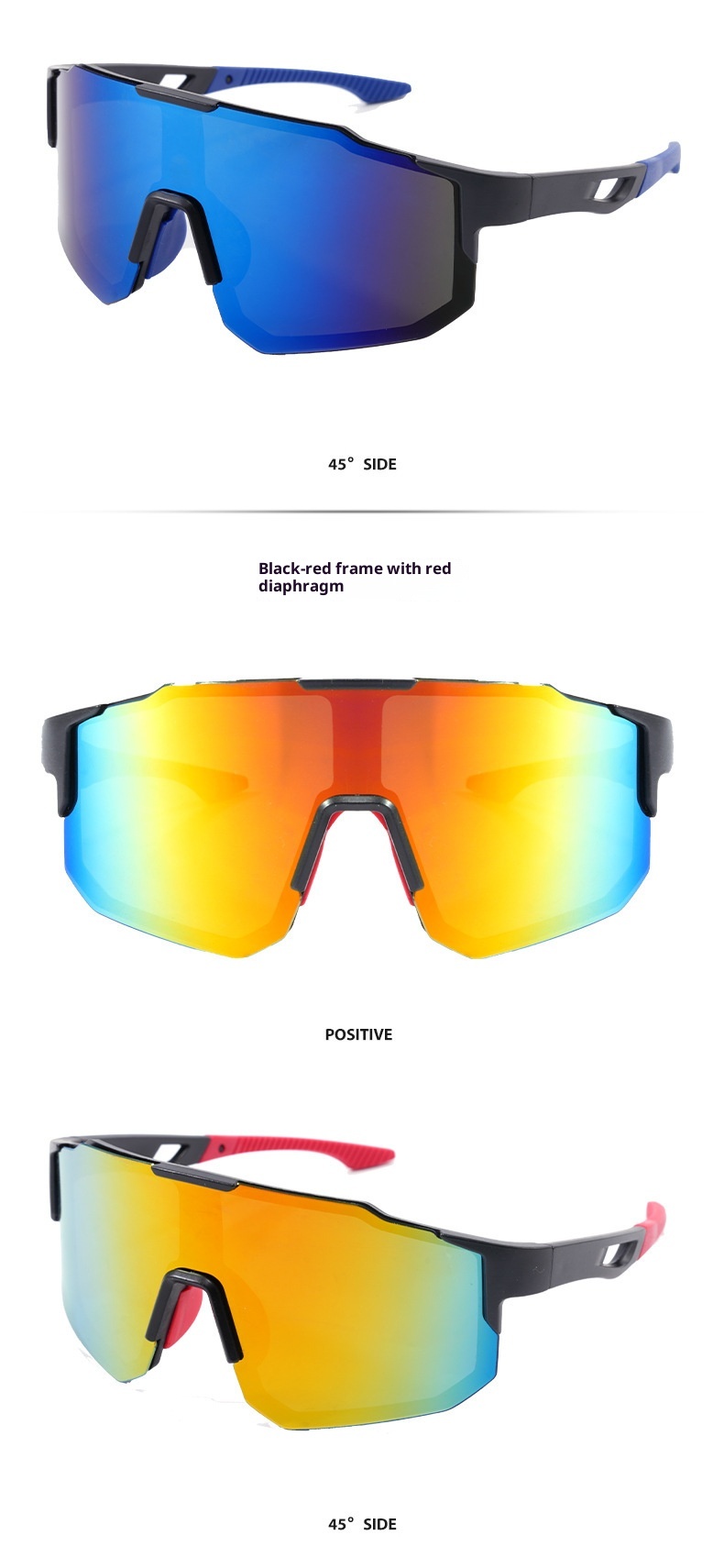 001 Cross-border Cycling Goggles Outdoor Sports Skiing Mountaineering Fishing Sun Protection Windproof Anti-fog Unisex Full_voghion.com