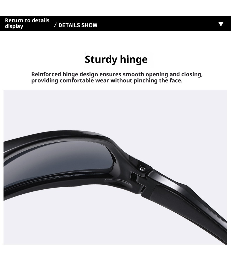 001 Nuevas gafas de sol deportivas para exteriores, resistentes al viento, a la arena y a las salpicaduras, ideales para esquí y montañismo. Gafas polarizadas para hombre y mujer._voghion.com