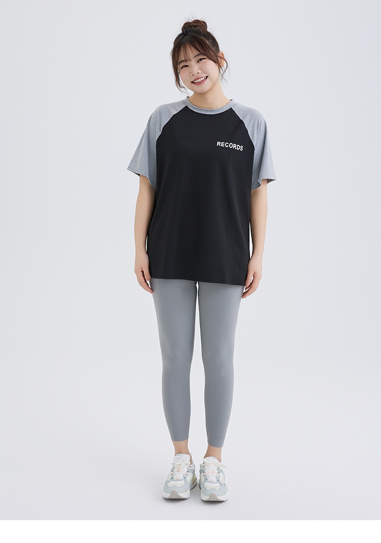 Lockeres Plus Size Fat MM Cov-Up Sporttop für Damen, schnelltrocknend, kurzärmelig, atmungsaktiv, Lauf-, Fitness- und Yoga-T-Shirt_voghion.com