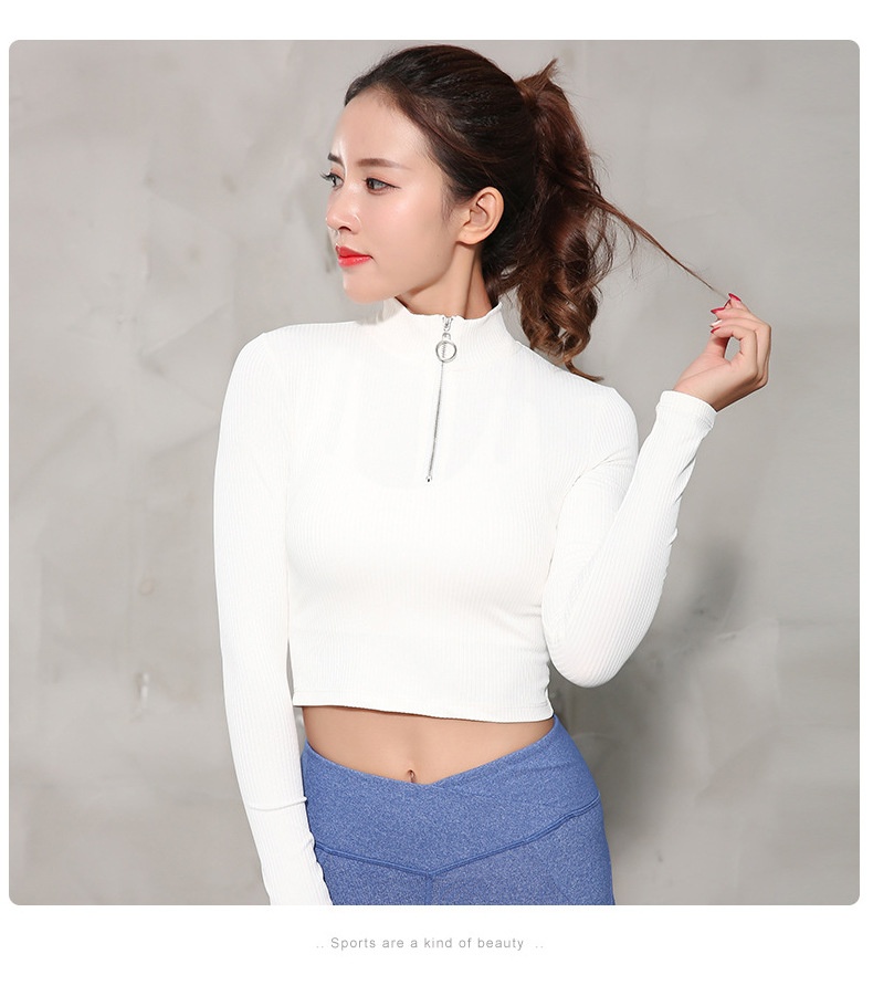 Abbigliamento sportivo basico autunno inverno, maglietta attillata, abbigliamento da allenamento, corsa all'aperto, yoga, manica lunga_voghion.com