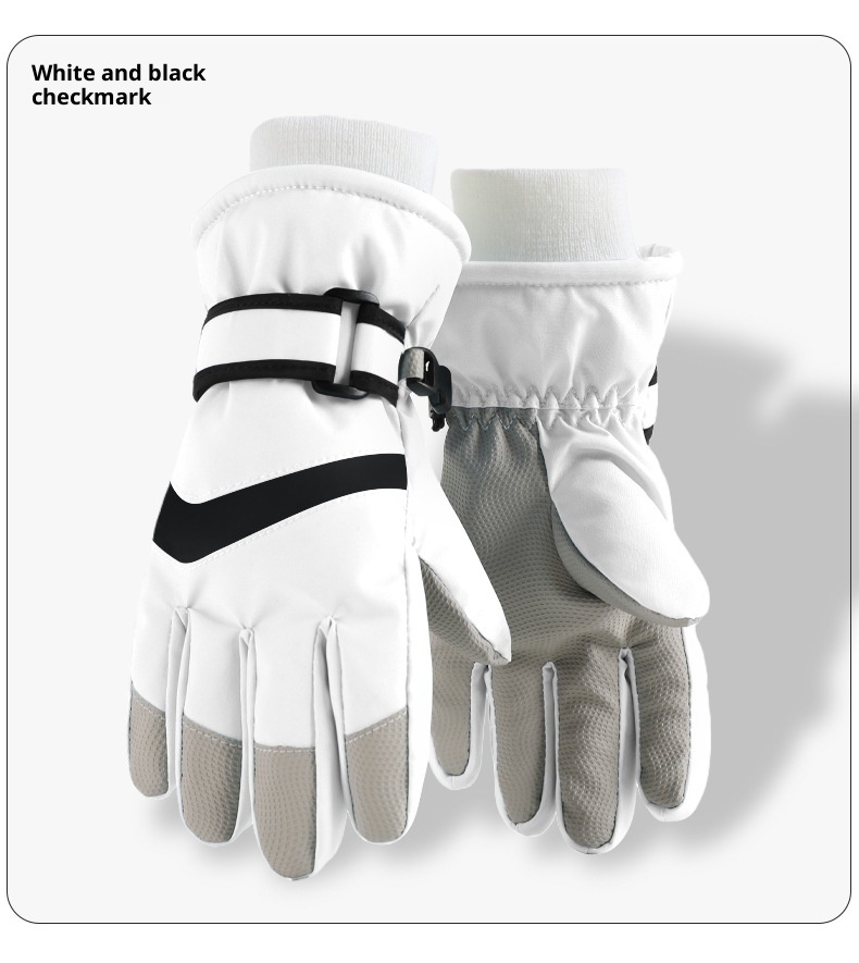 001 Volwassen Ski Fleece-gevoerde Warme Nieuwe Winter Fiets Outdoor Mannen en Vrouwen Touchscreen Handschoenen Fabriek Directe Verkoop_voghion.com