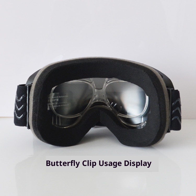 001 Adult Butterfly Ski Glasses Adapter Mountaineering Snow Goggles Frame Compatible With Prescription_voghion.com