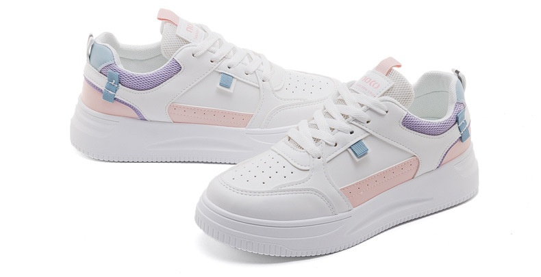 001 Novo Tênis Feminino para Comércio Exterior, Versátil, Macio e Confortável, Sola Grossa, Primavera e Outono, Casual de Alta Qualidade_voghion.com