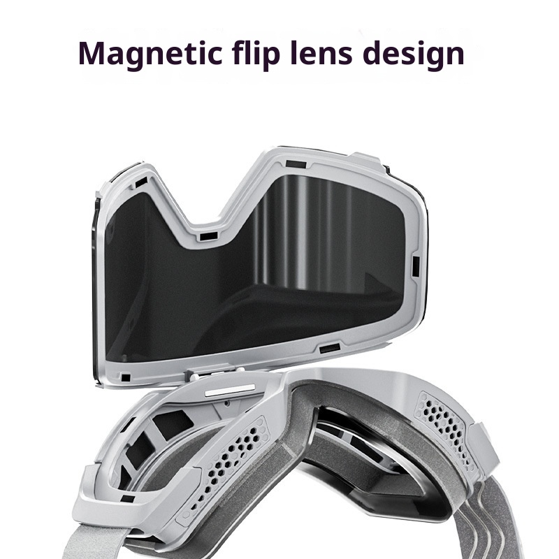 001 Universe Kapvoe Flip-Up Kayak Buğu Önleyici Profesyonel Açık Hava Dağcılığı Rüzgar Geçirmez Tek ve Çift Tahta Kar Gözlüğü_voghion.com