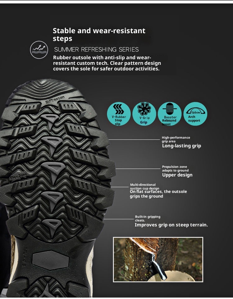 001 Water Summer New Trendy Breathable Mesh Soft Sole Men's Sports Casual Outdoor Hiking Shoes Men_voghion.com