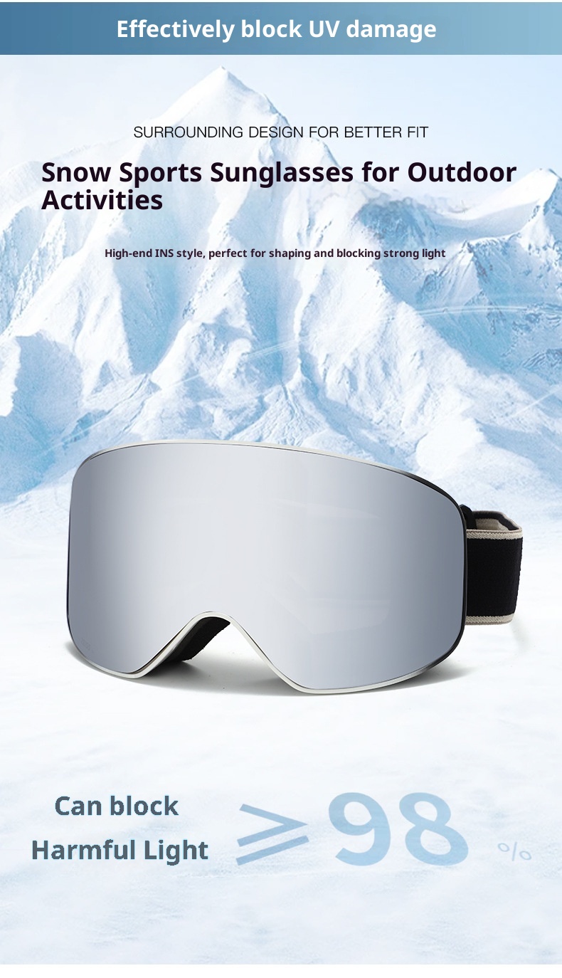 001 Cross-border New Double-layer Anti-fog Ski For Men And Women, Wholesale Outdoor Mountaineering Windproof Goggles_voghion.com