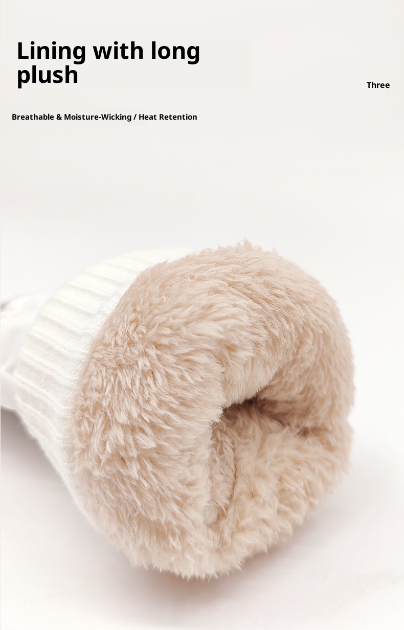 001 Volwassen Ski Fleece-gevoerde Warme Nieuwe Winter Fiets Outdoor Mannen en Vrouwen Touchscreen Handschoenen Fabriek Directe Verkoop_voghion.com