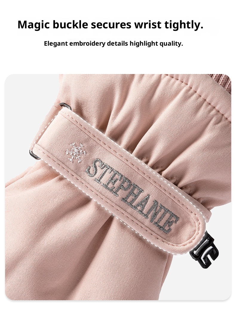 ActiveGo Skihandschuhe für Damen und Herren, Winterfleece-gefüttert, warm, für Outdoor-Aktivitäten wie Reiten und Bergsteigen, verdickt, wasserdicht_voghion.com