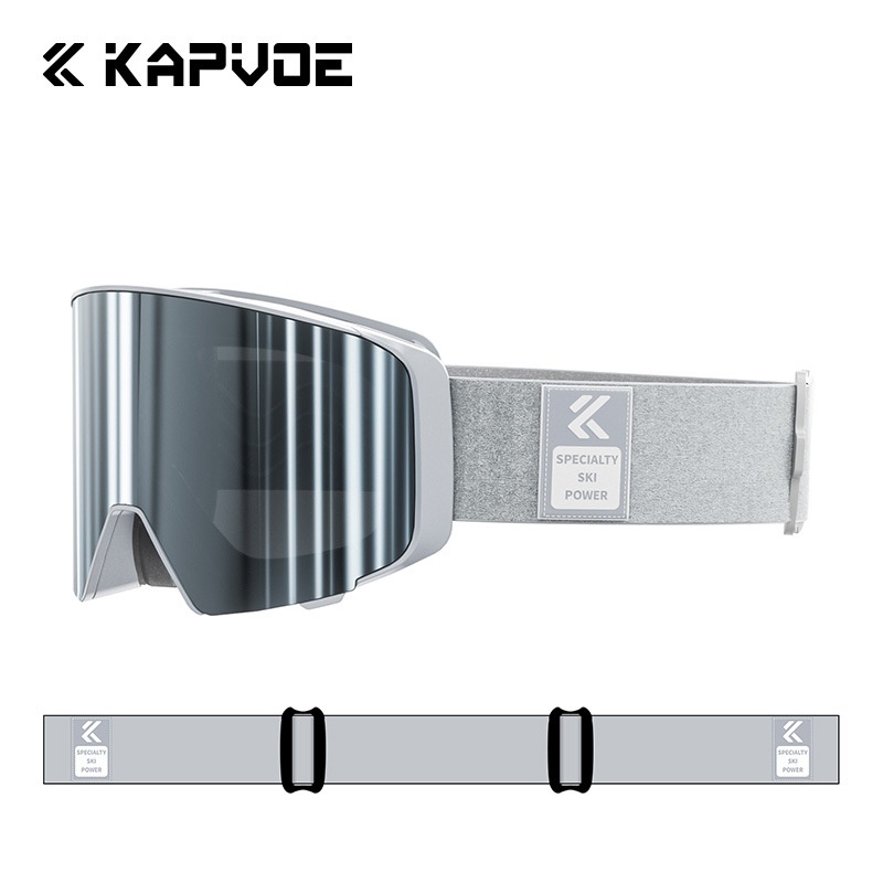 001 Universe Kapvoe Flip-Up Kayak Buğu Önleyici Profesyonel Açık Hava Dağcılığı Rüzgar Geçirmez Tek ve Çift Tahta Kar Gözlüğü_voghion.com