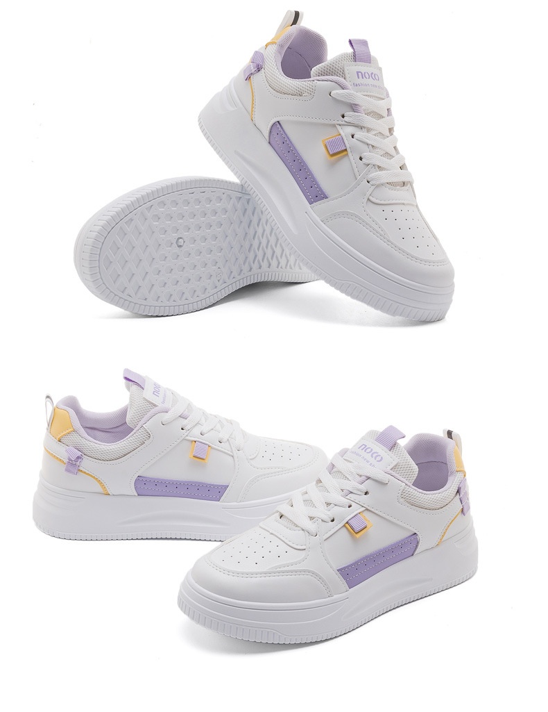 001 Novo Tênis Feminino para Comércio Exterior, Versátil, Macio e Confortável, Sola Grossa, Primavera e Outono, Casual de Alta Qualidade_voghion.com