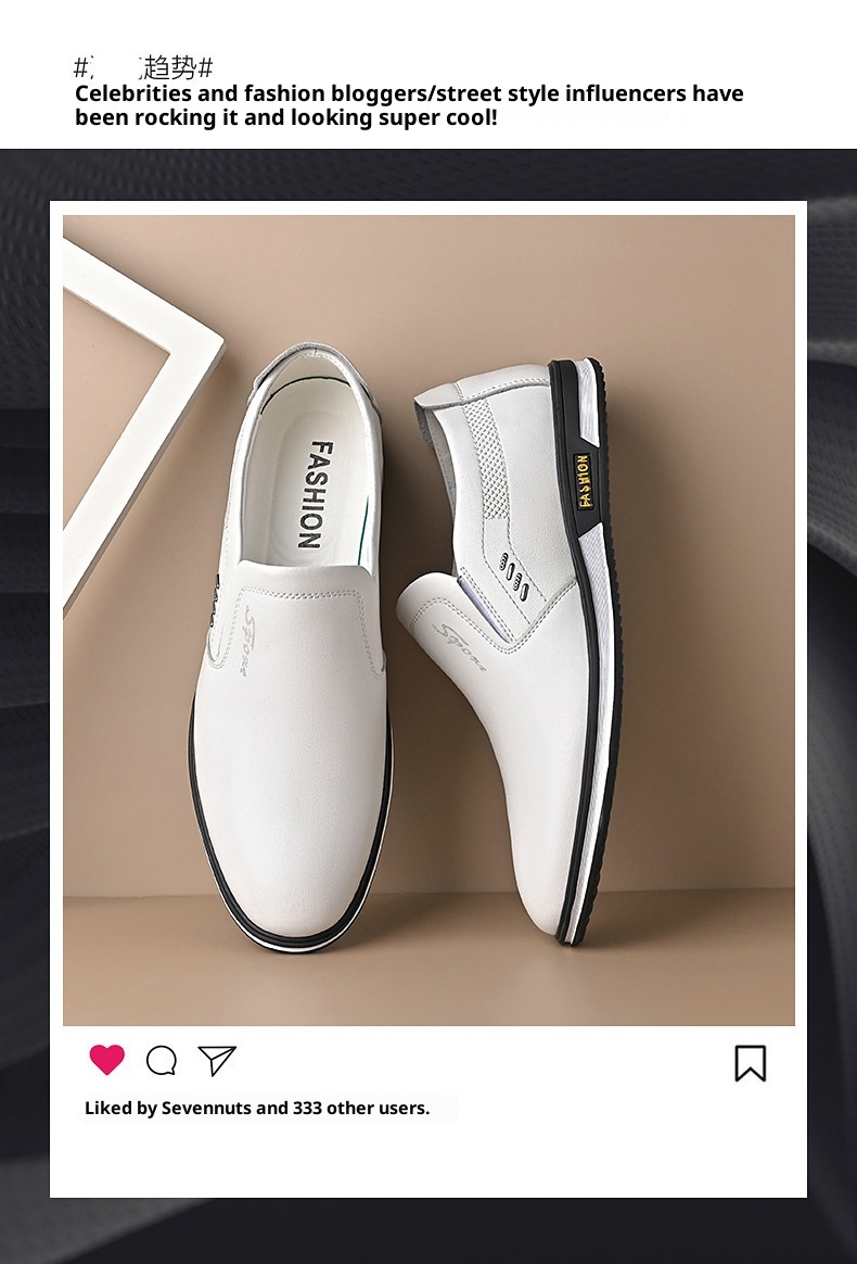 001 2025 Scarpe casual da uomo in pelle slip-on bianche in stile britannico, di grandi dimensioni, per l'autunno_voghion.com