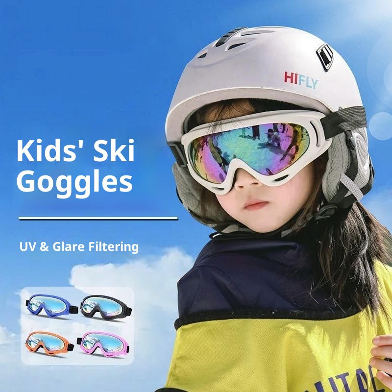 001 Children's Boys And Girls Double Layer Anti-Fog Winter Snow Blind Ski Goggles Factory Direct Sales Wholesale_voghion.com