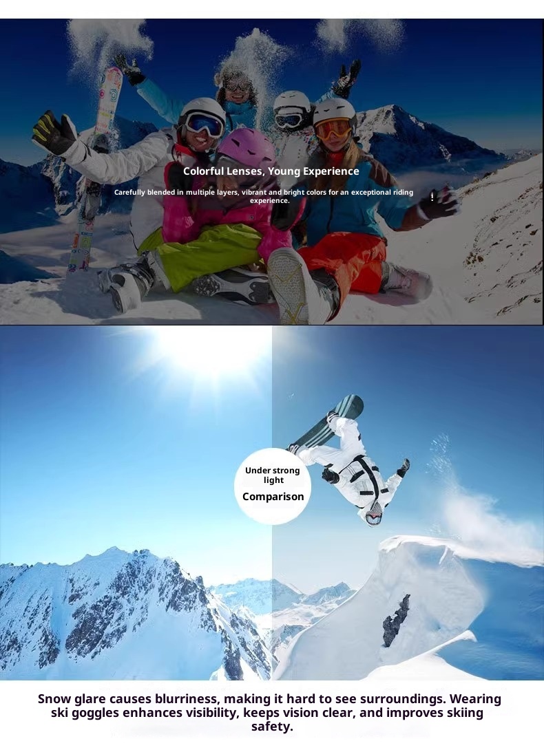 001 Cross-border For Men And Women, Professional Anti-fog Glasses, Adult Mountaineering Sunglasses, Windproof, Sandproof,_voghion.com