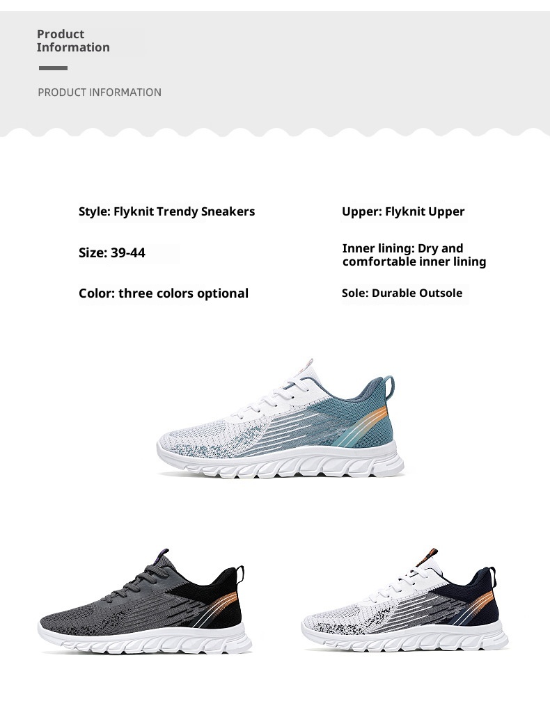 001 2025 Autumn New Sneakers Export Men's One-Piece Dropshipping Lace-Up Running Fashion Trend Shoes For Men_voghion.com