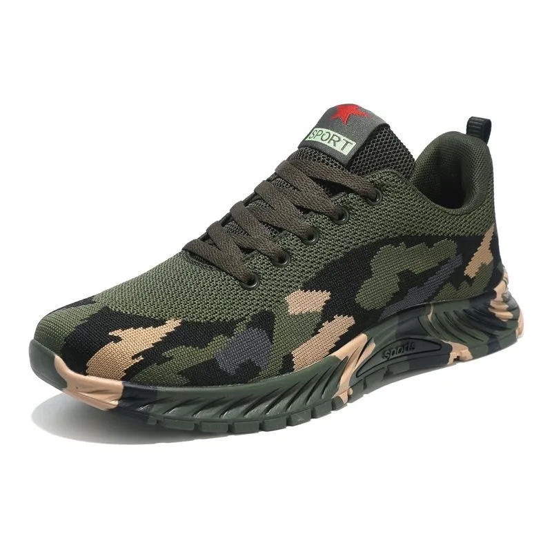 001 Camuflagem para Homens e Mulheres, Primavera, Verão, Outono, Inverno, Esportes ao Ar Livre, Caminhadas, Calçados de Verão, Construção_voghion.com