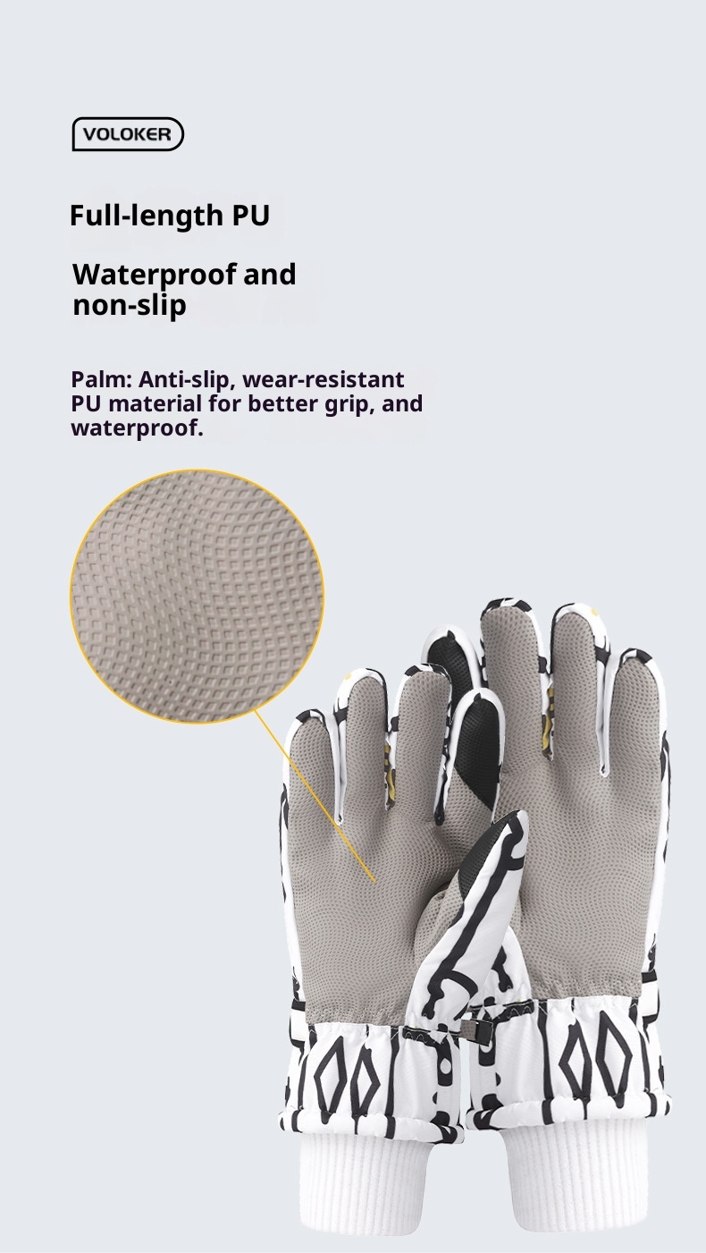 Guanti da ciclismo da uomo ActiveGo da sci invernali per sport all'aria aperta, caldi, foderati in pile, antivento, impermeabili, touchscreen_voghion.com