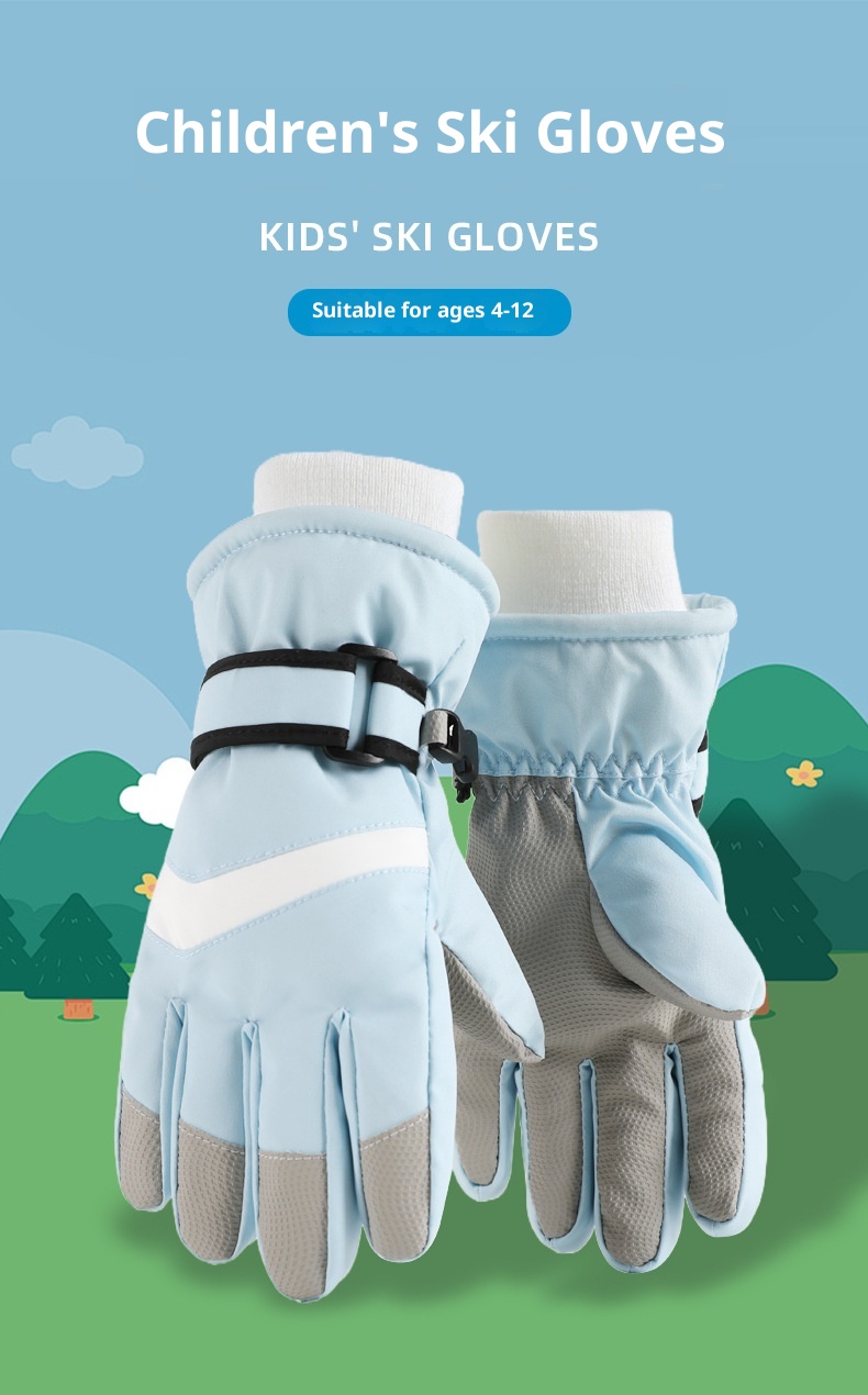 ActiveGo Children's Ski Gloves Factory Direct Wholesale Boys And Girls Full Sizes Winter Outdoor Skiing Snow Play Essentials Can_voghion.com