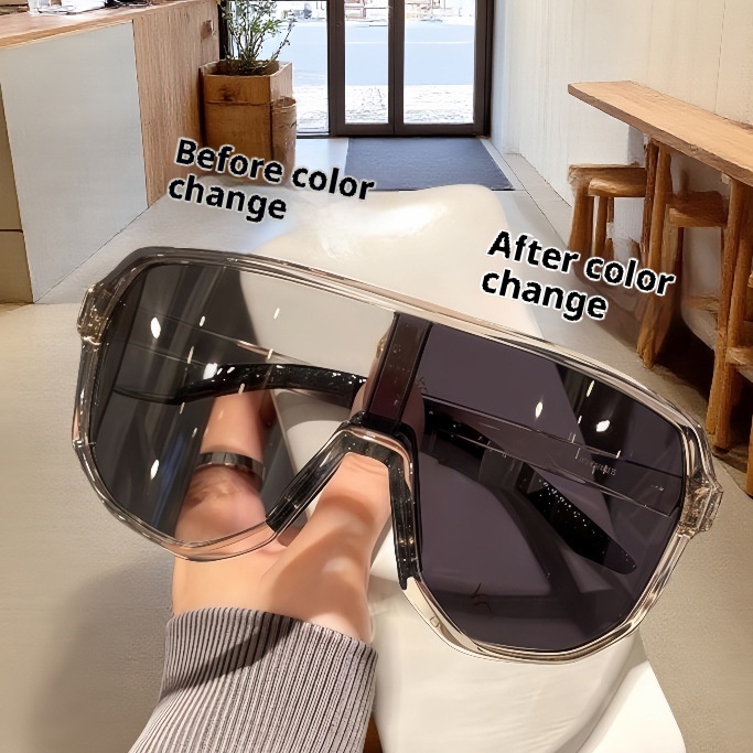 Gafas de sol para mujer 001 para ciclismo, montañismo y esquí al aire libre, resistentes al viento, con cambio de color y protección UV. Gratis._voghion.com